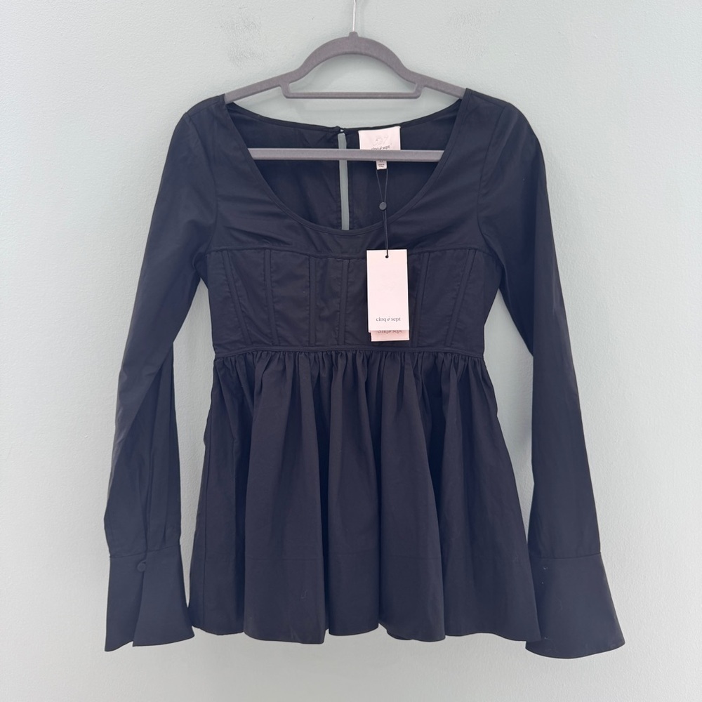 Cinq a sept Arabella Corset Flare Top NWT